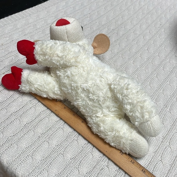 Lamb Chop Dog Medium Stuffed Toy Plush Aurora World cream red tan black 2012 - Picture 8 of 11